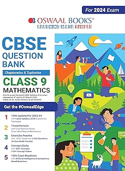 Oswaal CBSE Class 9 Mathematics Question Bank